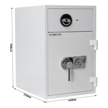 Preview: Rottner Schubladentresor D1 65 DB/DB lichtgrau T06169